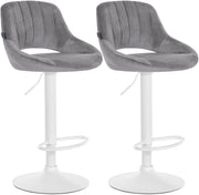 Set di 2 sgabelli da bar Milet Velvet L 4