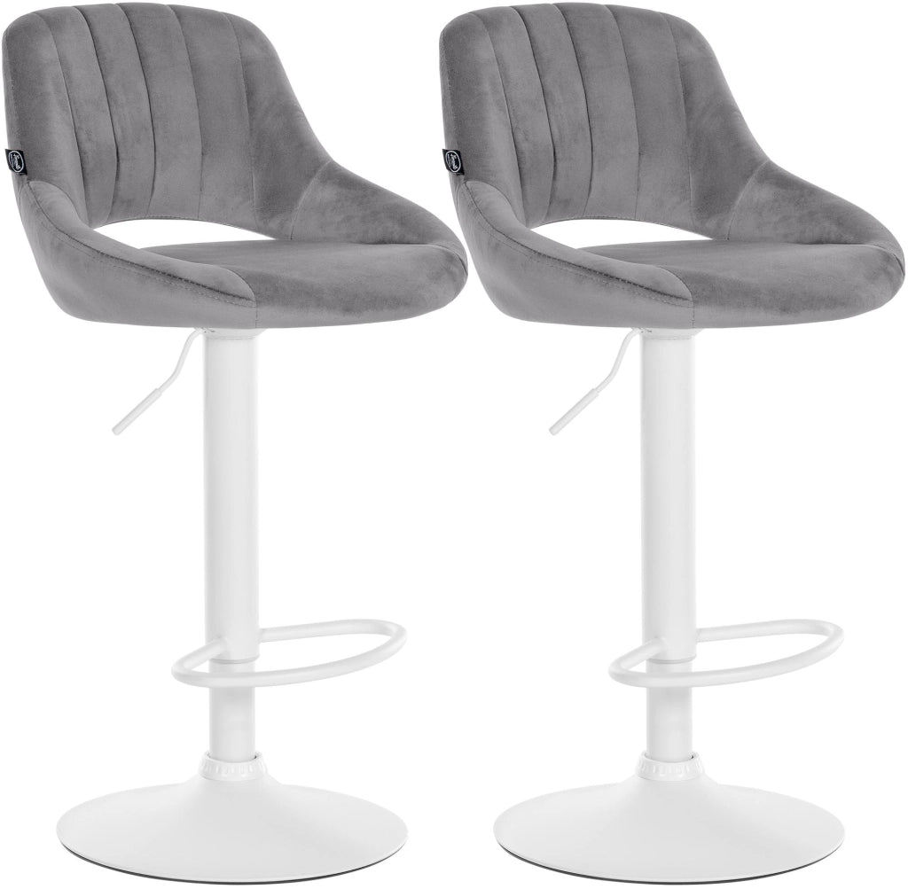 Set di 2 sgabelli da bar Milet Velvet L 4