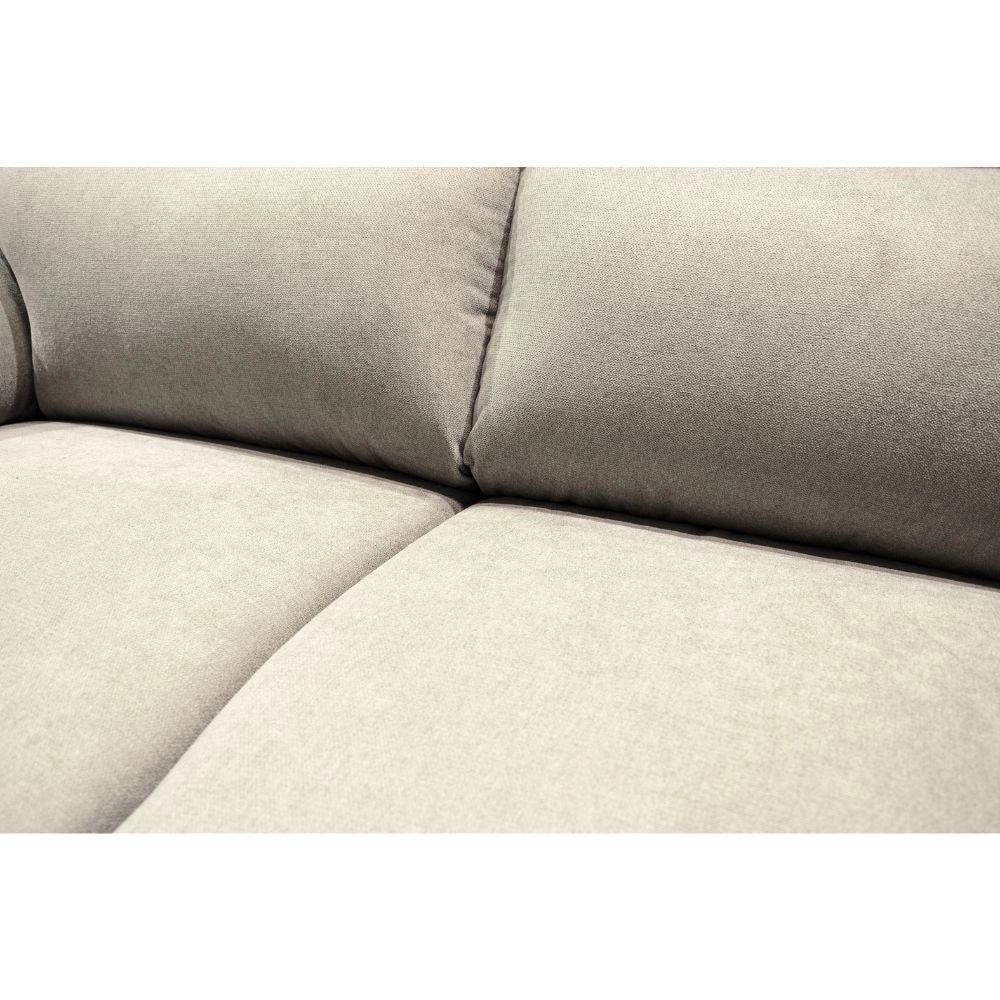 Divano 2 posti Alenda tessuto Roma05 colore beige 160x98x92h