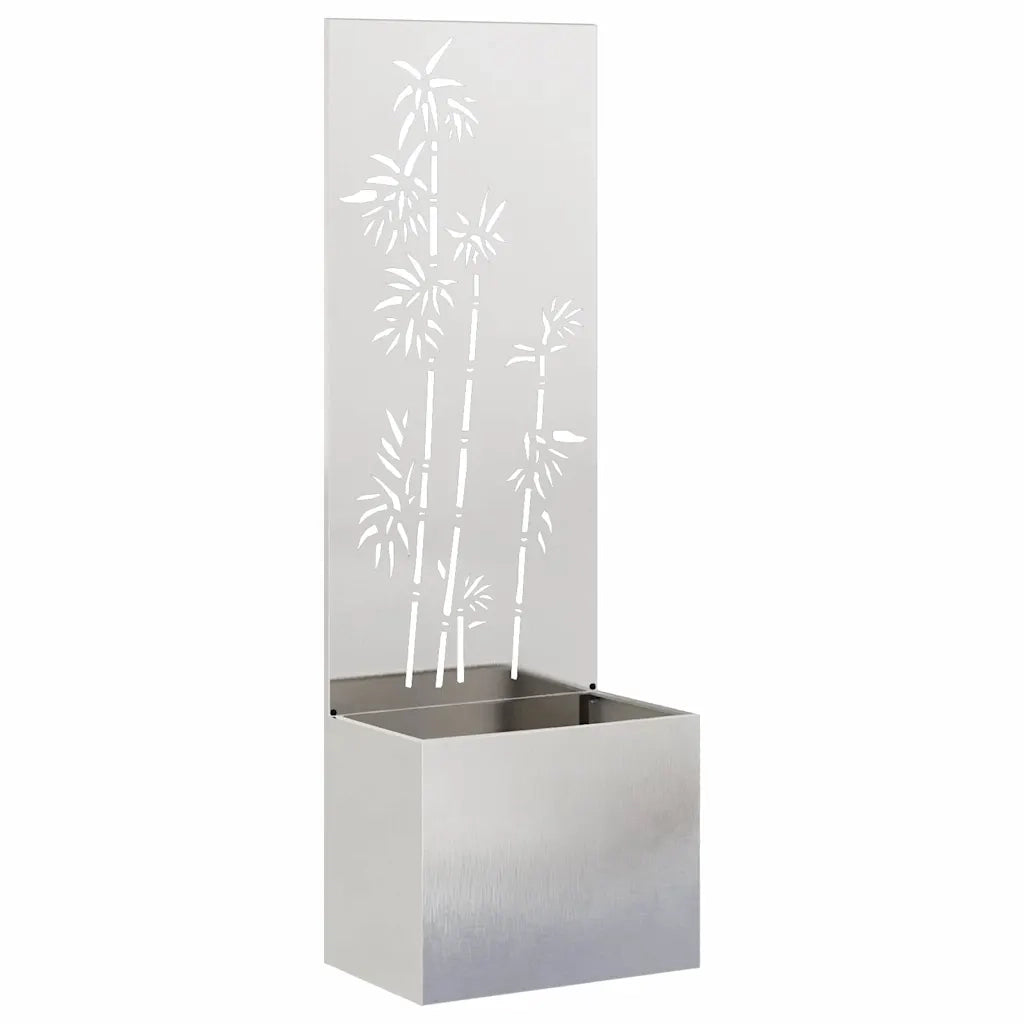Schermo per privacy in giardino Floreale Argento 50 x 150 cm 876452
