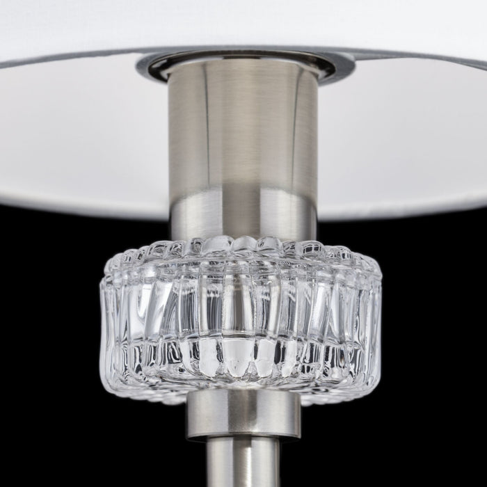 Lampada da parete Neoclassic in Metallo e Vetro Alicante Nickel