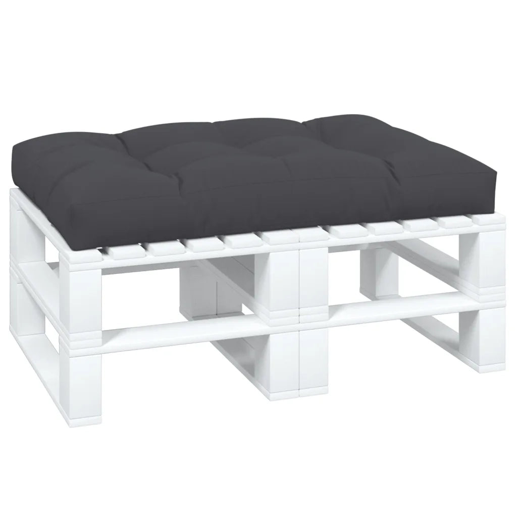 Cuscino per Pallet Antracite 120x80x12 cm in Tessuto 360513