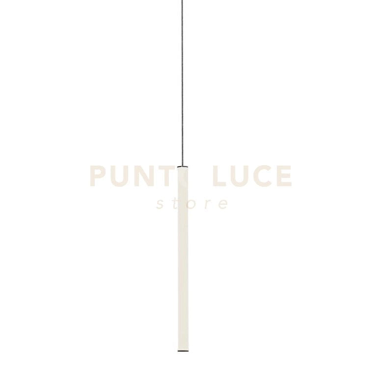 KIRA-CO Sospensione 1 luce led dimmerabile SDD 2800 - 5000 25W senza base truttura nero diffusore bianco
