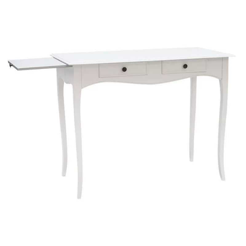 Scrivania classica in arte povera bianco shabby 100x56x80 (1531) - Mobili 2G