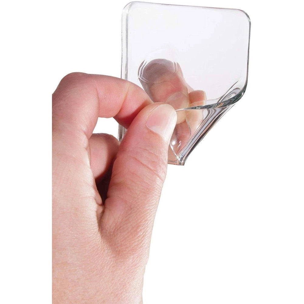 Trade Shop - Set 10 Pad Adesivi Per Accessori Cellulare Smartphone Attacca Tutto In Silicone -