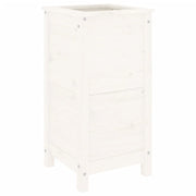Fioriera rialzata per piante e fiori terrazza giardino 40 x 40 x 78 cm legno massello di pino bianco 02_0037579