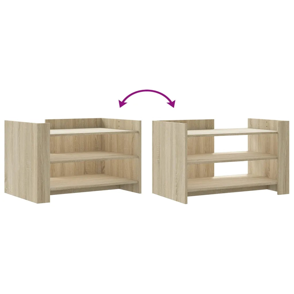 Tavolino da Salotto Rovere Sonoma 80x50x50 cm Legno Multistrato 848341