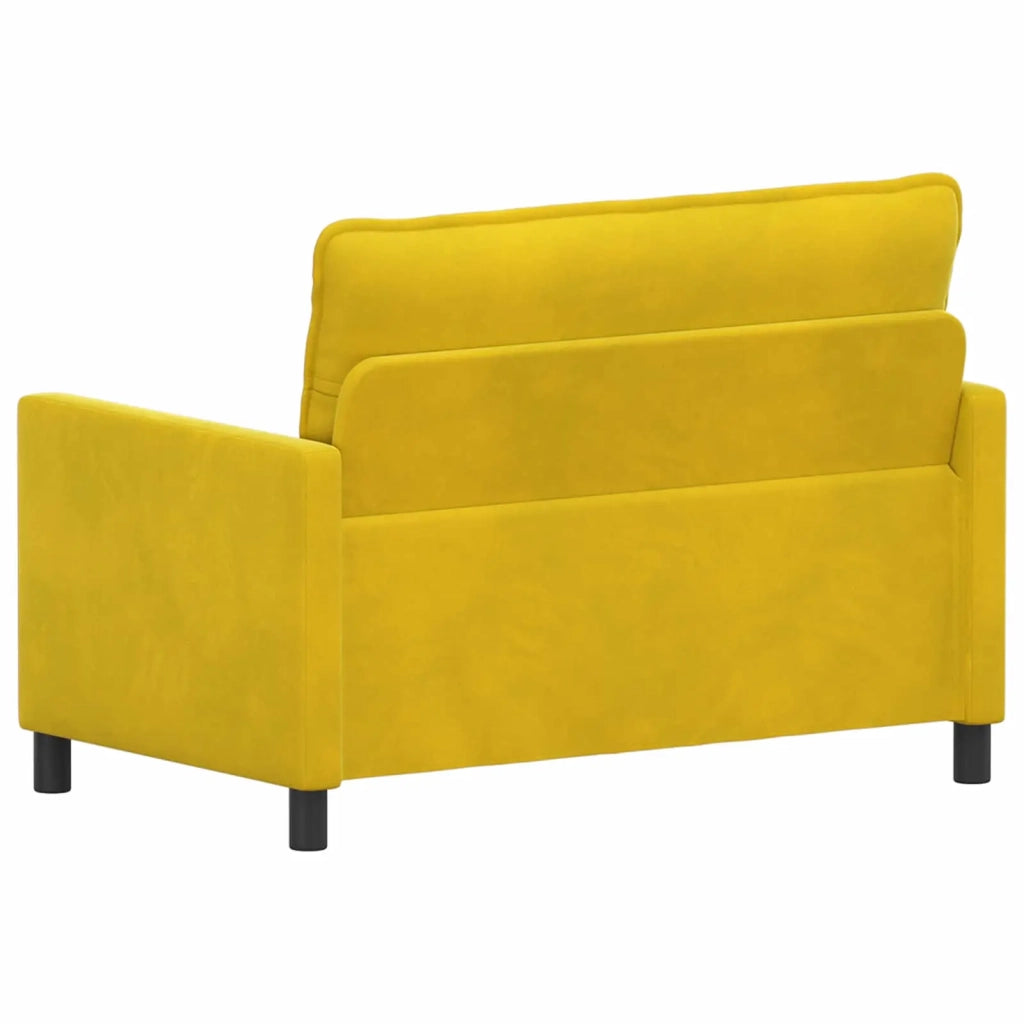 Divano Giallo 126 x 81 x 87,5 cm Velluto 42028803