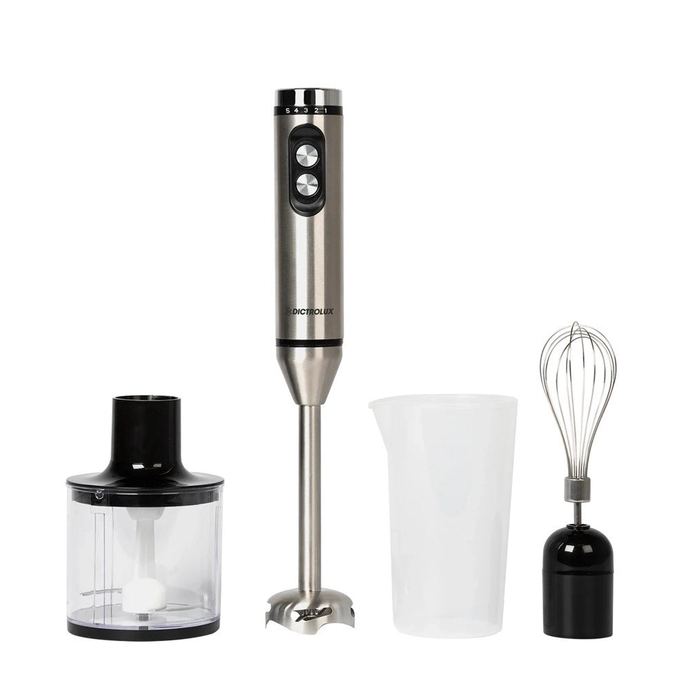 Trade Shop - Multirobot Da Cucina 400 Watt 3in1 Monta Trita Frulla Con 5 Velocità + Funzione Turbo -