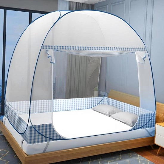 Klamboe Opvougbile Extra Grande con Doppia Porta - Pop-up, Portatile e Ideale per Letti a Due Piazze con Cerniera - Adatto per Viaggi, Camere da Letto, Sale da Soggiorno e Campeggio.