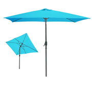 Ombrellone rettangolare inclinabile turchese 200x300x250 cm - Telo 180 g/m² idrorepellente