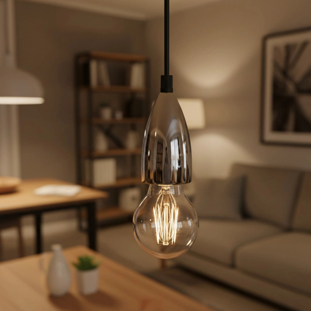 Lampada Da Soffitto Pensile Montatura Chrome APP358-1CP