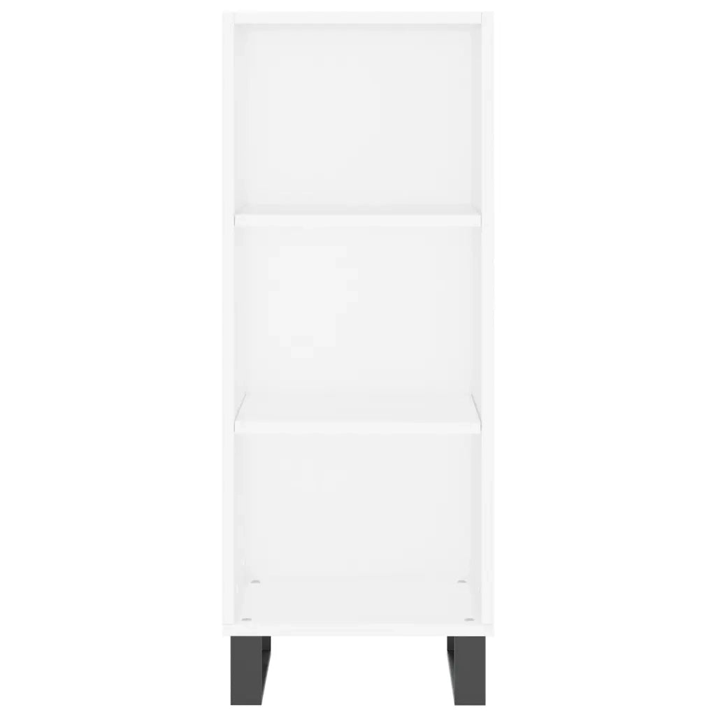 Credenza | Madia | Buffet da pranzo | Armadio da pranzo Bianca 34,5x34x180 cm in Legno Multistrato