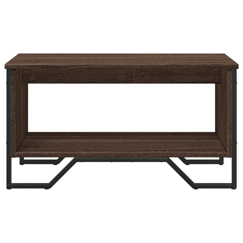 Tavolino da Salotto Rovere Marrone 75x51x40cm Legno Multistrato
