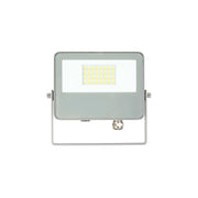 Sky Proiettore LED da esterno 20W con tecnologia Switch CCT 3000K/4000K/5000K, fascio 115 gradi, finitura argento opaco, design compatto e moderno
