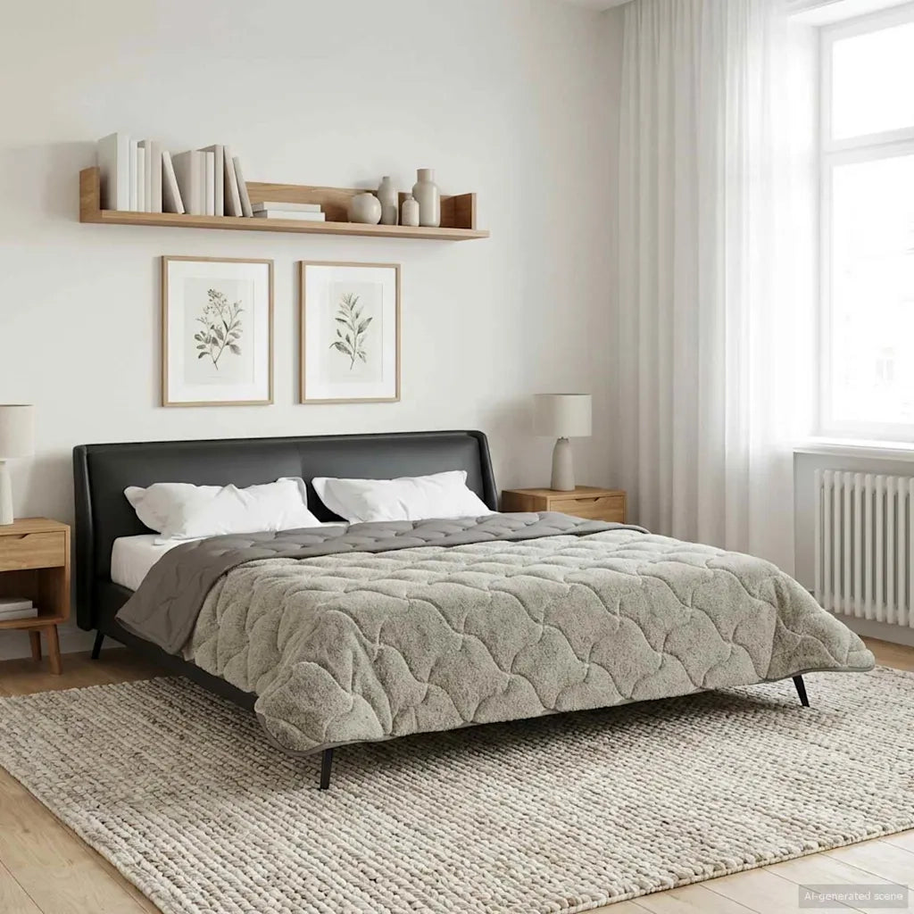 Duvet Estivo Trapuntato Grigio chiaro 220 x 240 cm