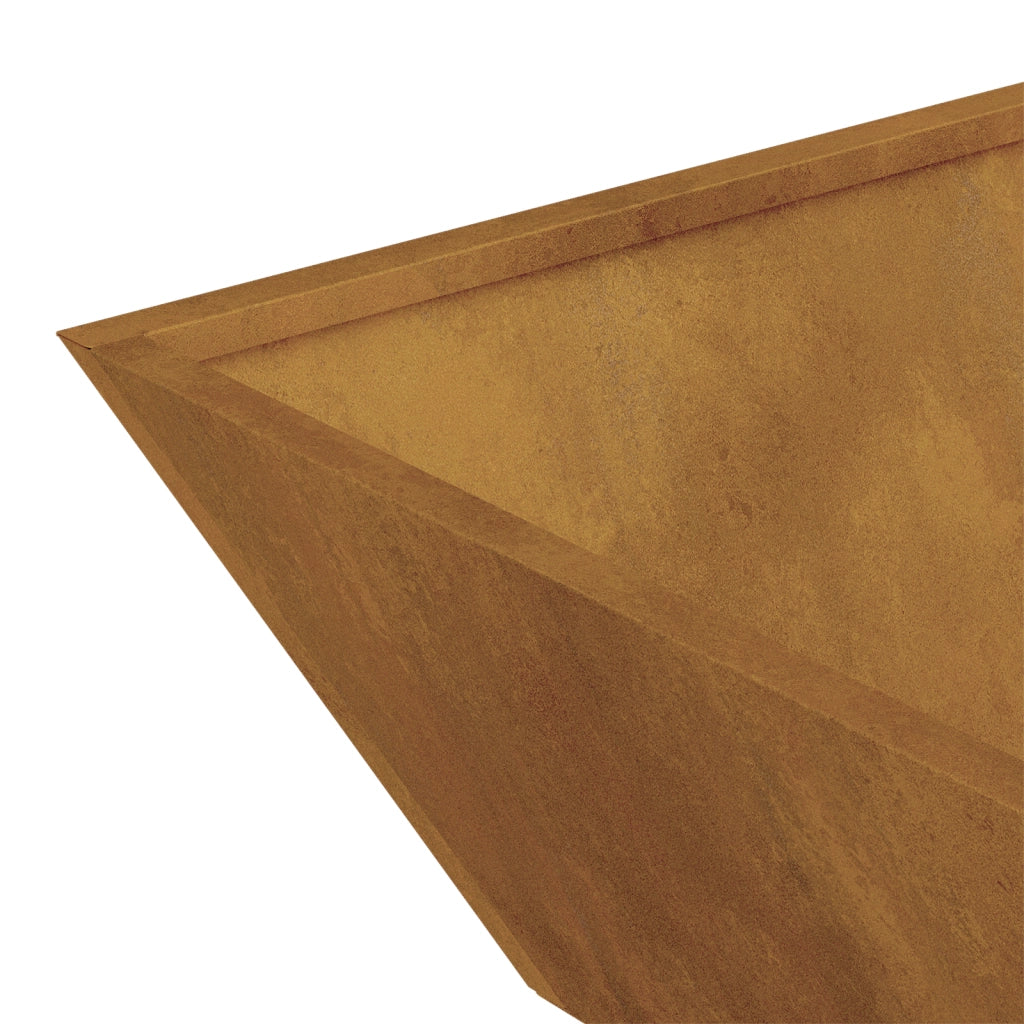 Fioriera in metallo Acciaio inox 50 x 50 x 15 cm Intarsi decorativi