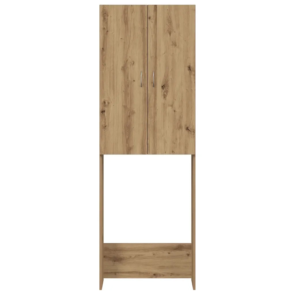 Mobile per Lavatrice Rovere Artigianale 64x25,5x190 cm