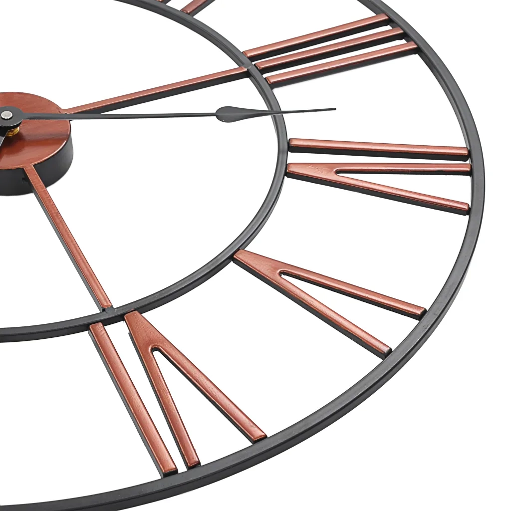 Orologio da Parete in Metallo 58 cm Rosso 283864