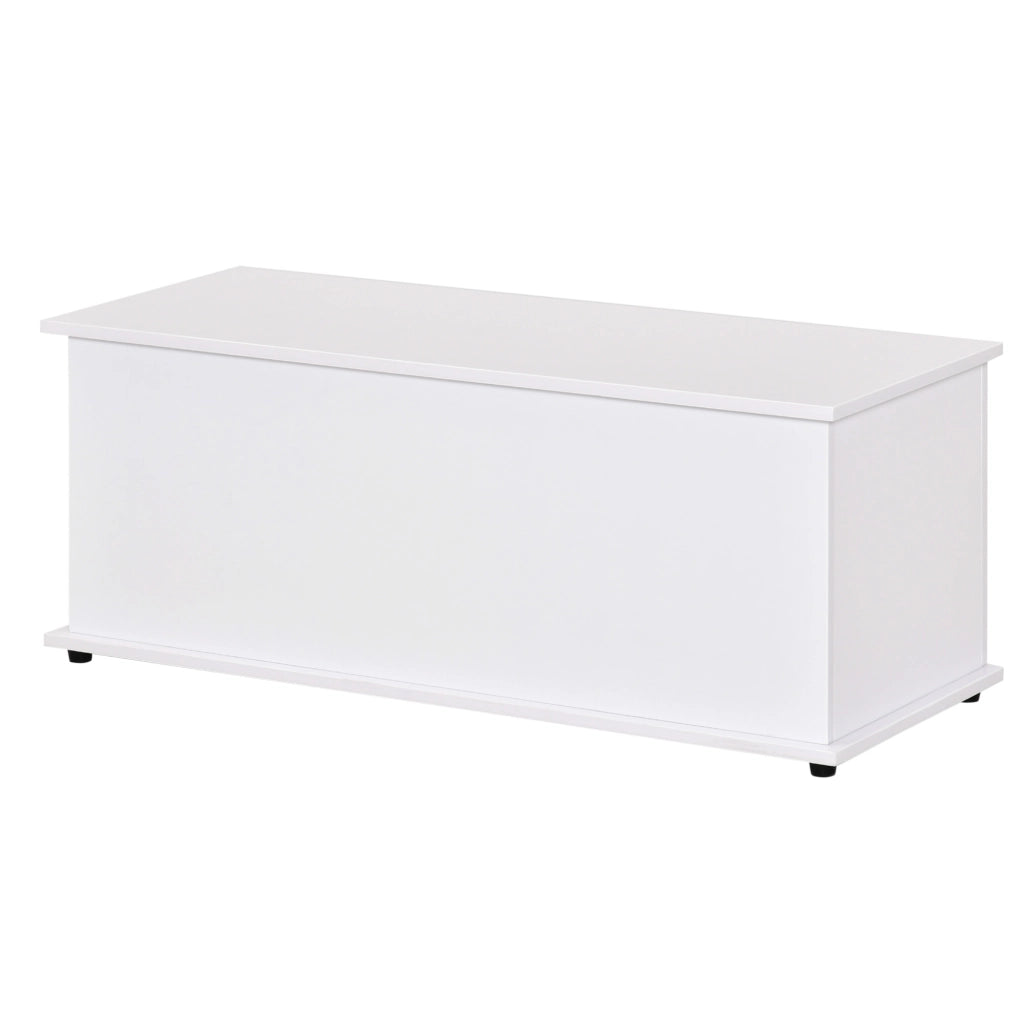 Tavolino contenitore con coperchio ¨C zephmum ¨C bianco 100x40x40 cm
