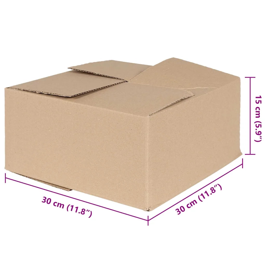 Scatola Pieghevole 50 pcs Naturale 30 x 30 x 15 cm Cartone 4106568