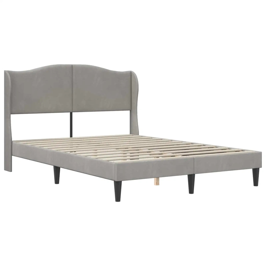 Struttura del letto Grigio Chiaro 140 x 200 cm Velluto 42027923