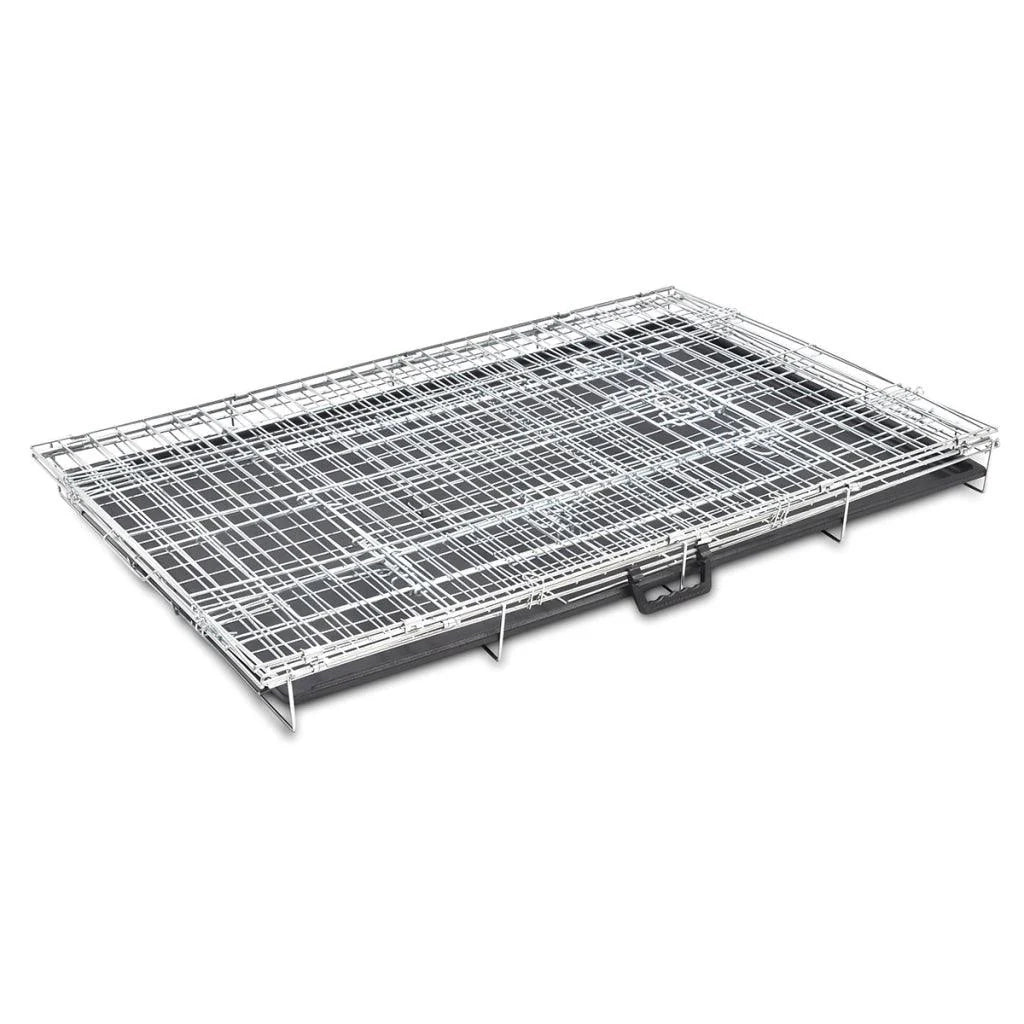 Gabbia pieghevole per cani in metallo acciaio zincato 121 x 74 x 83 cm 3702024