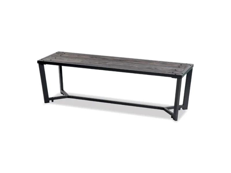 Panca Libra 234 Giochipark legno metallo zincato verniciato 150x45x45h - Grigio Micaceo/Grigio