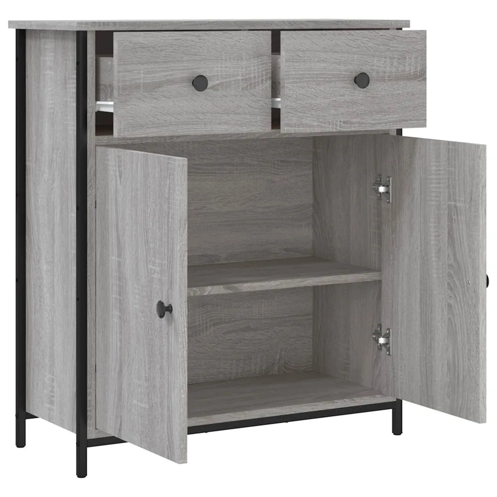 Credenza Grigio Sonoma 70x30x80 cm in Legno Multistrato 835527
