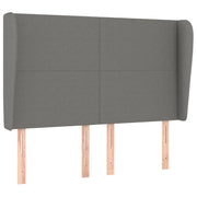 Testiera | Testata ad Orecchio GrigioScuro 147 x 23 x 118/128cm inTessuto