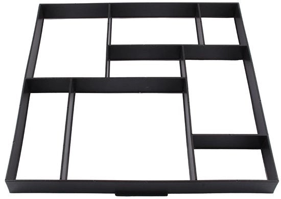 Elementi per giardinaggio in forma di pietra - 50 x 50 x 4,5 cm - Herbruikbaar - Steekvormpjes per la progettazione del giardino - Pavers e miglioramenti esterni