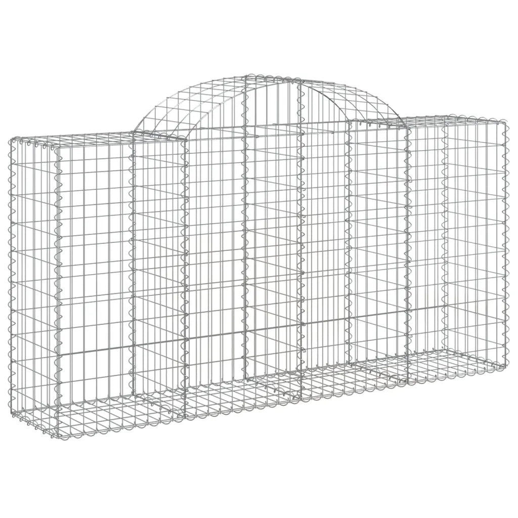Cesti Gabbioni ad Arco 10 pz 200x50x100/120 cm Ferro Zincatocod mxl 76096