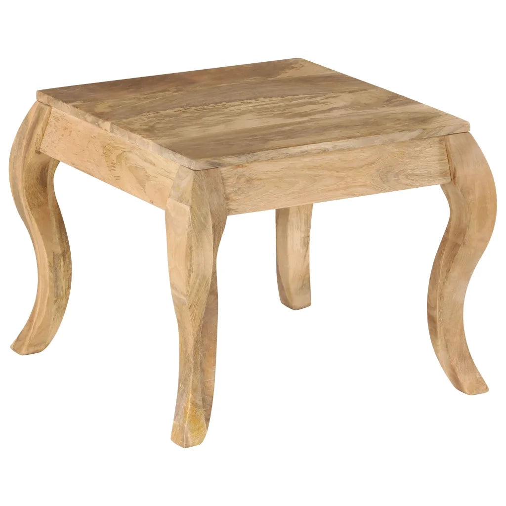 Tavolino da Salotto-Tavolino da soggiorno-Tavolo in Legno Massello di Mango 45x45x40cm