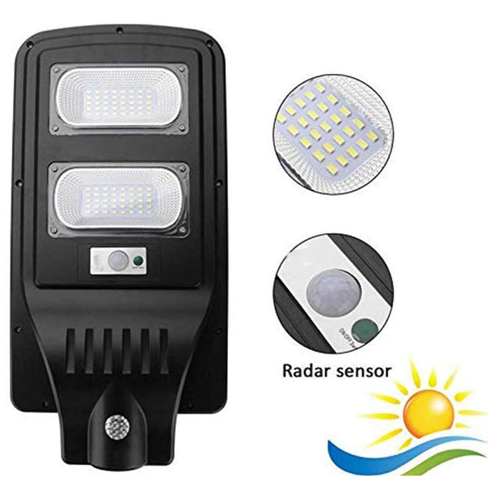 Trade Shop - Lampione Stradale Led 60w Pannello Fotovoltaico Energia Solare Crepuscolare Ip65 -
