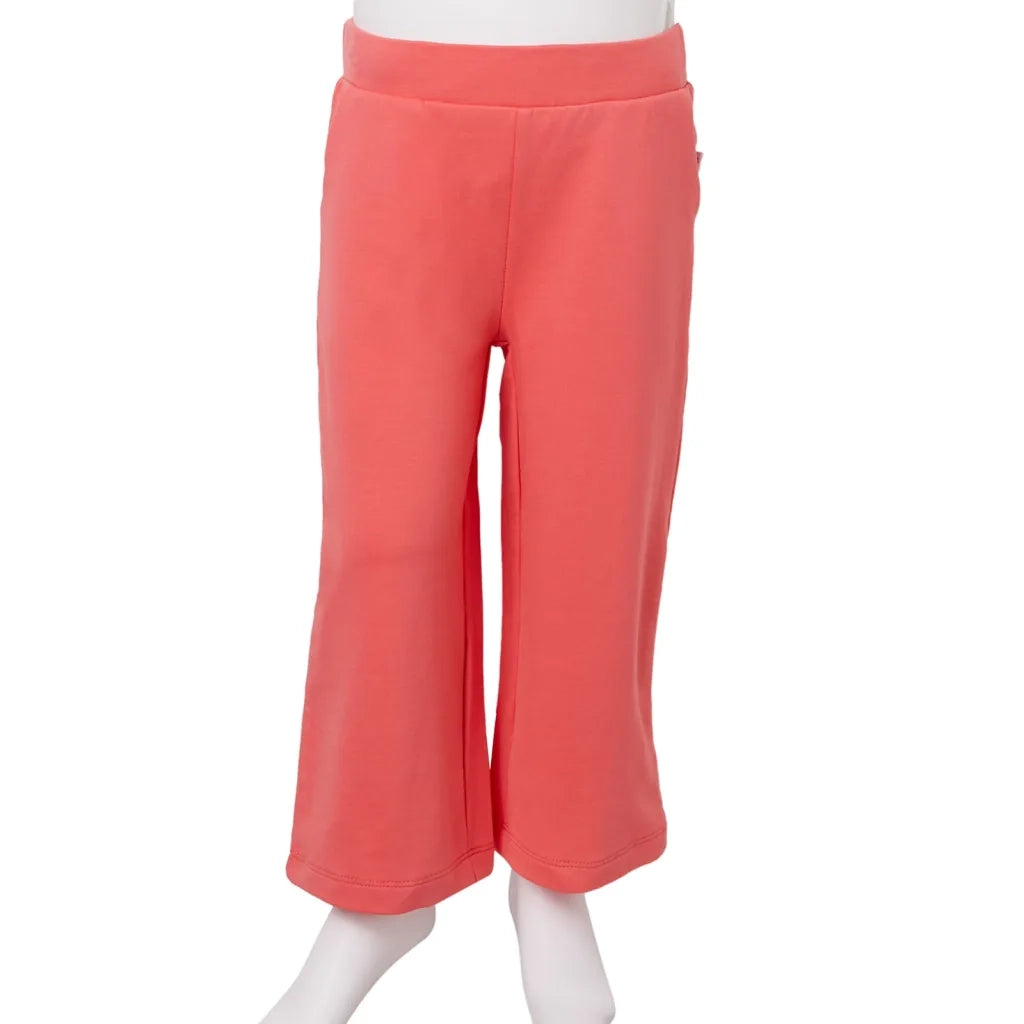 Pantaloni per Bambini a Gamba Larga Corallo 128 CFW5832657