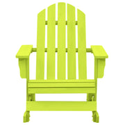 Sedia a Dondolo Giardino Adirondack in Legno di Abete Verde 315886
