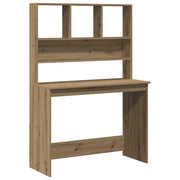 Scrivania | Tavolo da Ufficio Mensole Rovere Artigianale 102x45x148 cm Multistrato