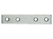 LASTRINA DRITTA 4 FORI ACCIAIO ZINCATO- - mm.60x15 - 100 pezzi