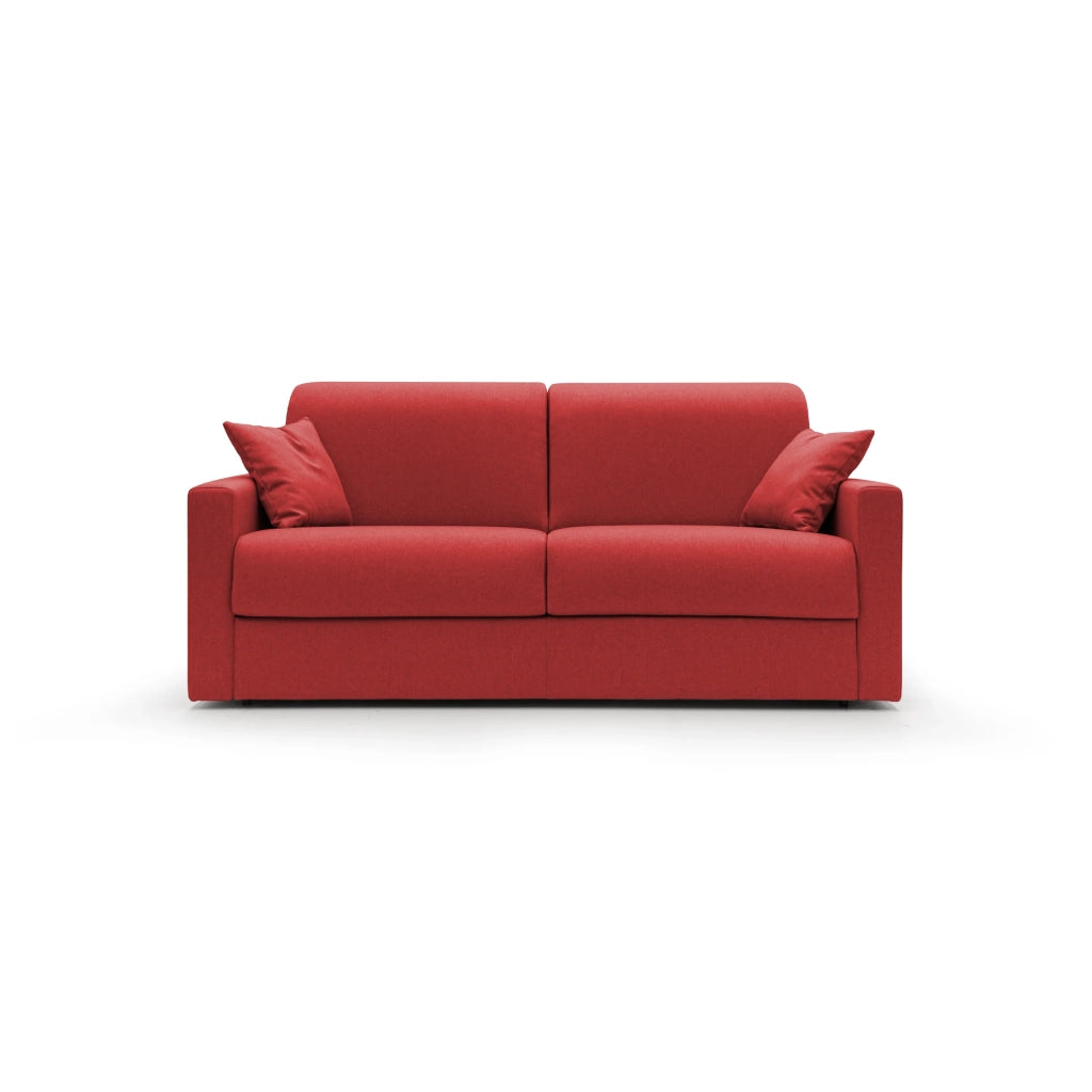 Chris Divano letto matrimoniale tessuto impermeabile 206 cm rosso