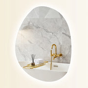 Specchio da Bagno LED con Luce Regolabile ¨C Xylo ¨C Vetro Temperato Argento 70x50 cm