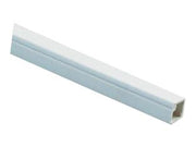 CANALINA BIANCA CHIUSA CON FISSAGGIO ADESIVO- - mm.10x10x200h - 40 mt