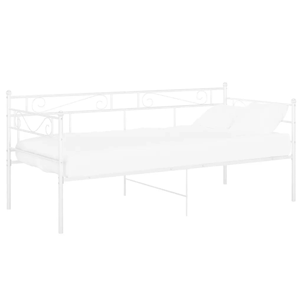 Telaio Divano Letto Bianco in Metallo 90x200 cm cod mxl 61645