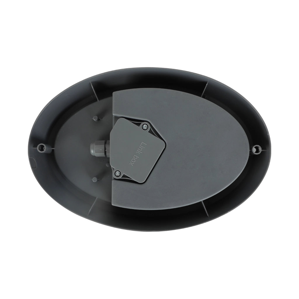 Alcapower Plafoniera LED Ovale IP65 15W 1300lm 4000K Grigia: Illuminazione a Tenuta Stagna ad Alta Efficienza per Ambienti Interni ed Esterni