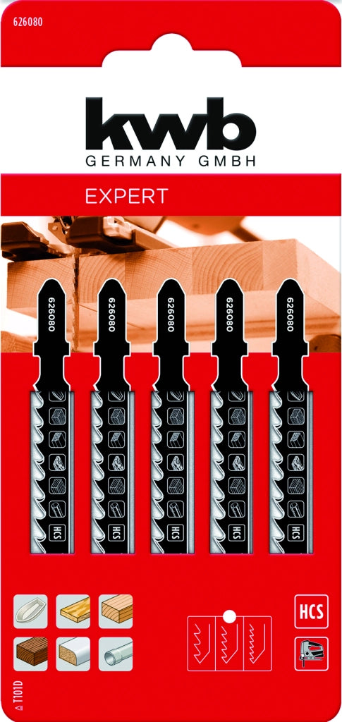 Einhell LAMA PER SEGHETTO ALTERNATIVO  5 PZ. Legno e laminati taglio medio 5.00 confezioni