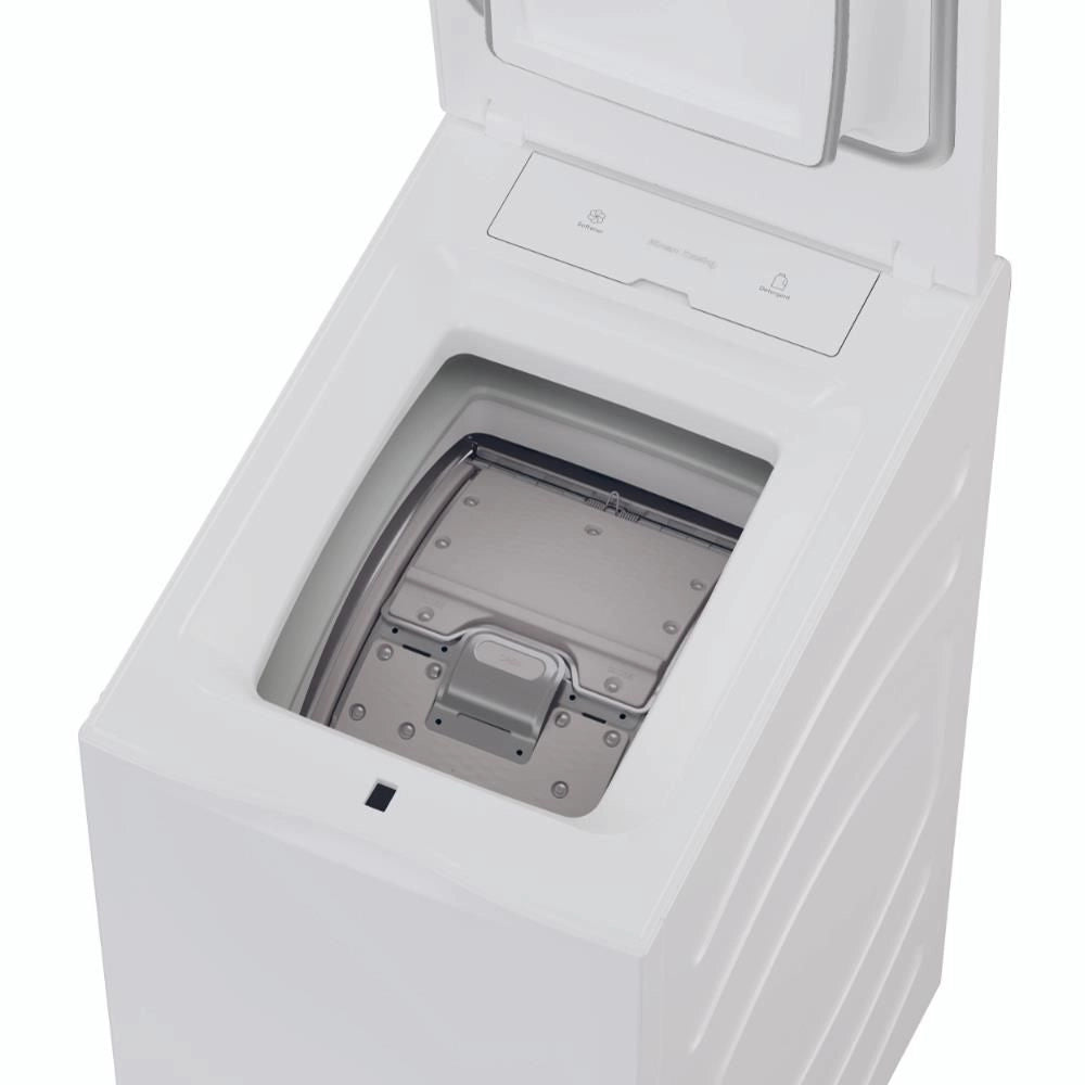 Haier T Series 9, Lavatrice Carica dall'alto 9 KG, Classe A, 1300 giri, Bianco, Inverter, Vapore, Wi-Fi, HW90-BPD13386U-S