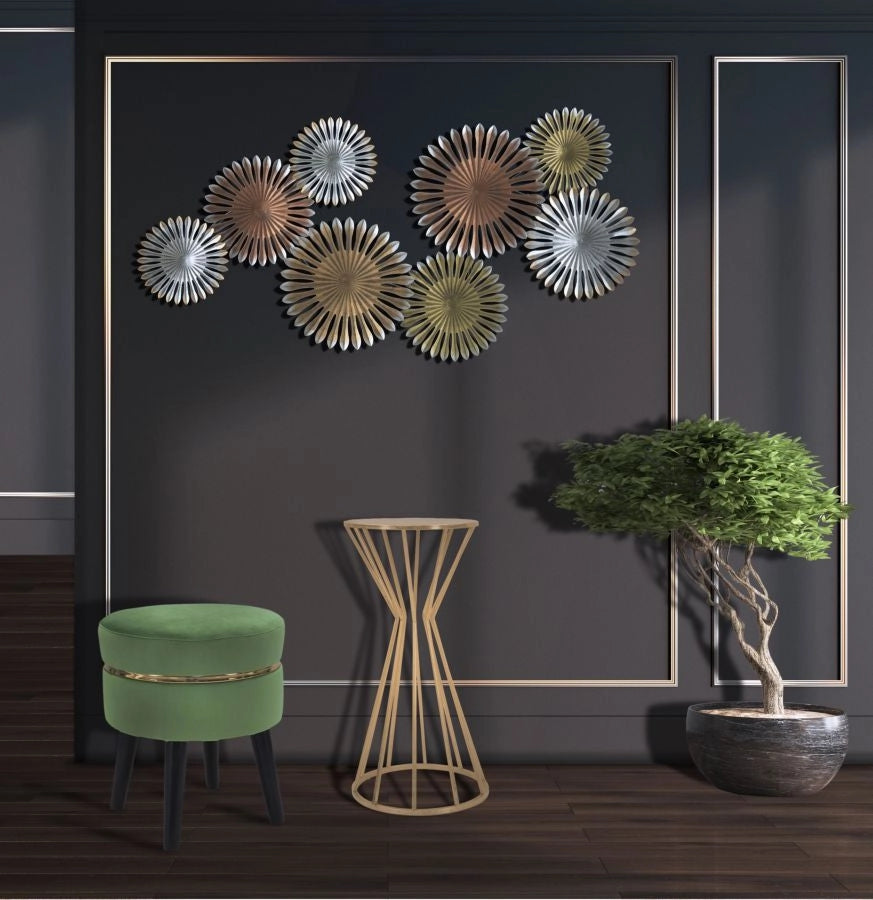 Porta Telefono Stick Glam Ø38x80 cm in Ferro Oro