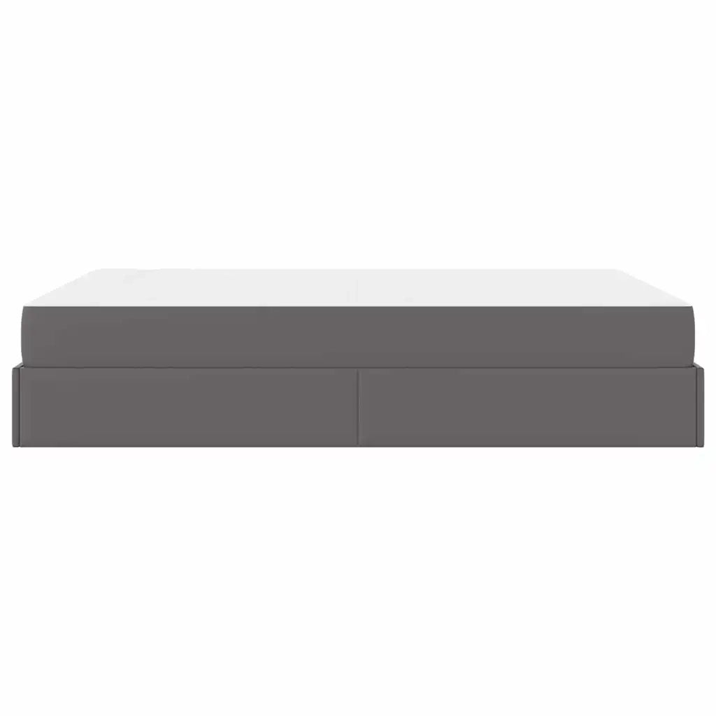 vidaXL Struttura letto con materasso con materasso Grigio 140 x 200 cm