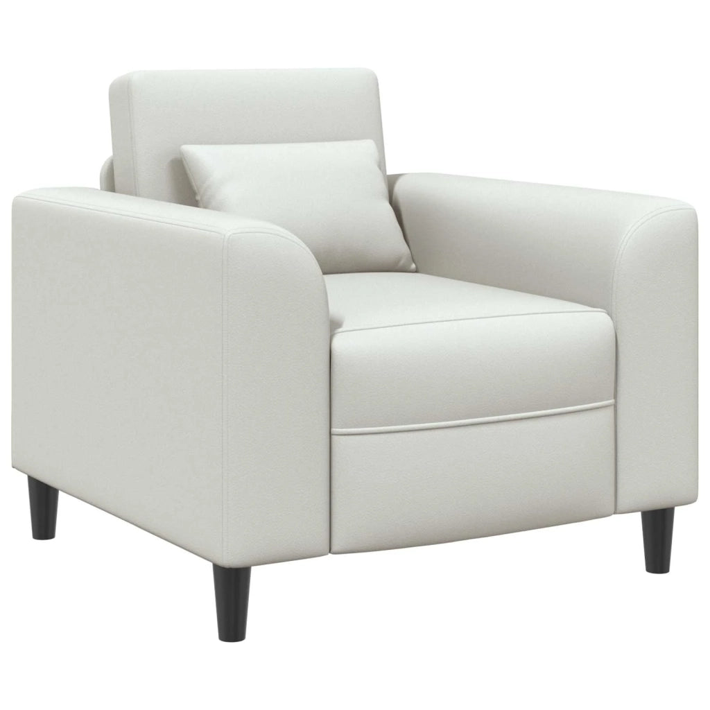 Divano Sedia-Poltrona Bianco Similpelle