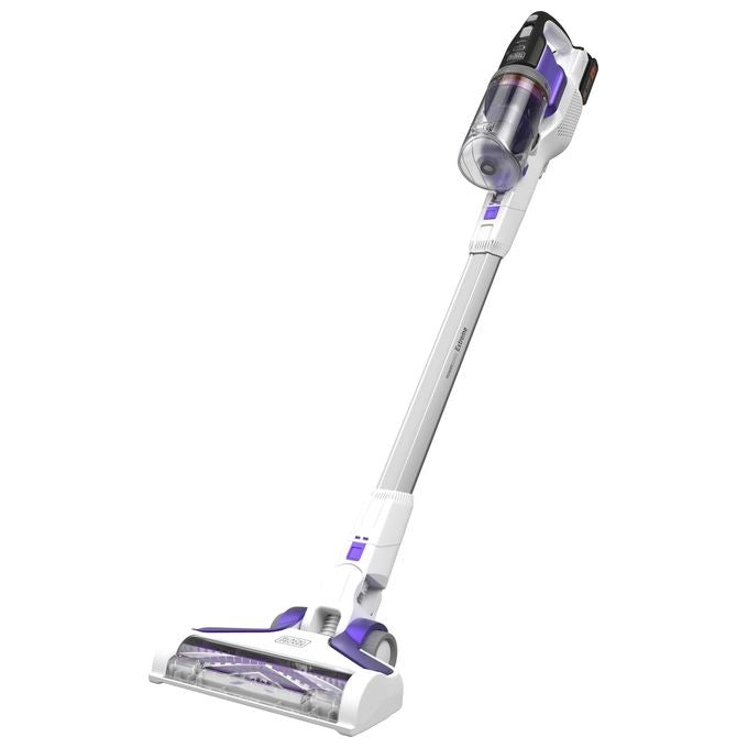 Black and Decker BHFEV1825CP Aspirapolvere a Bastone 2 in 1 Ciclonico 0,65 L 18 V 2,5 Ah 72 min autonomia colore Bianco