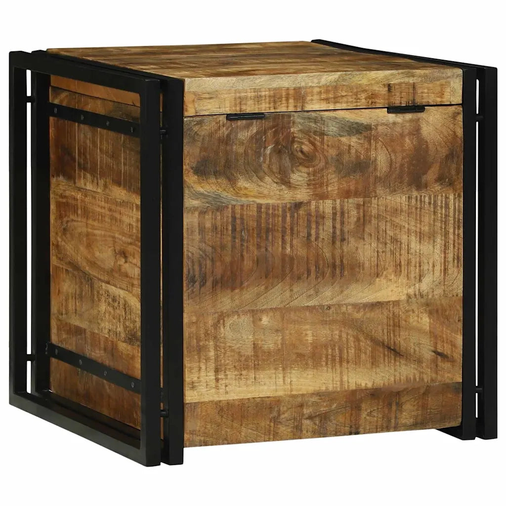 Scatola di Stoccaggio 50 x 50 x 50 cm Legno di Mango Grezzo 4016742